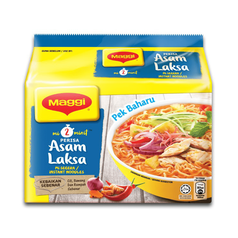 Maggi 2-Minn Asamlaksa 12 (5 x 78g)